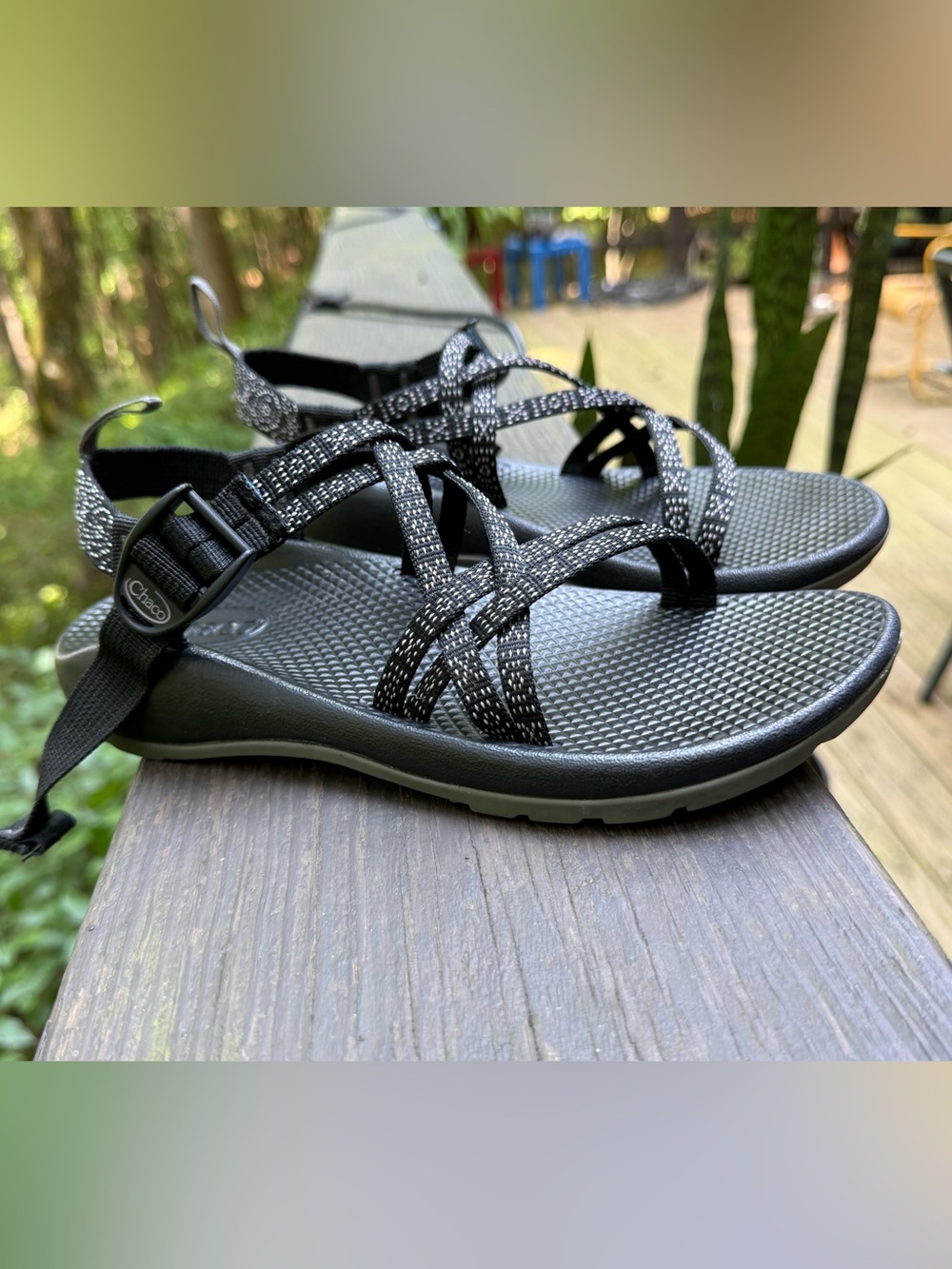 Chaco ZX/2 Classic Sandals Men’s 5 Women’s 7 Black Gray Adjustable